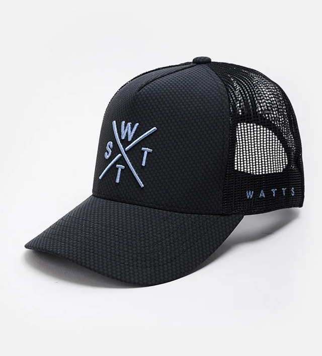 CASQUETTE WATTS TRIBE - NOIR CARBONE ET BLEU