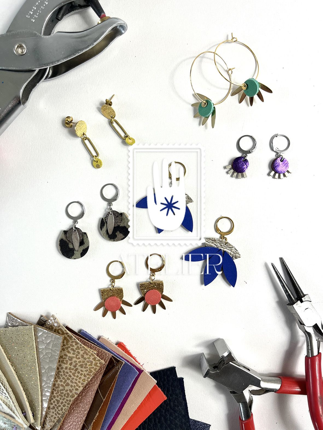 Atelier boucles d&#039;oreilles en cuir 1h30