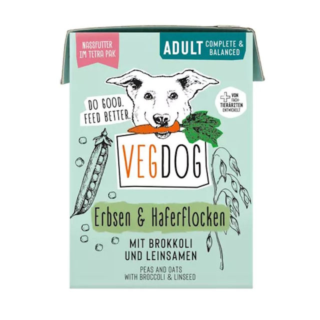 Vegdog ADULT Nassfutter Erbsen und Haferflocken 200 g