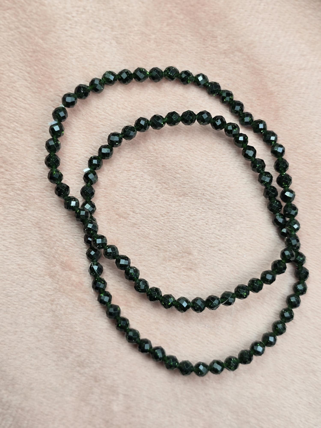 Goudsteen Facet armband 4 mm 