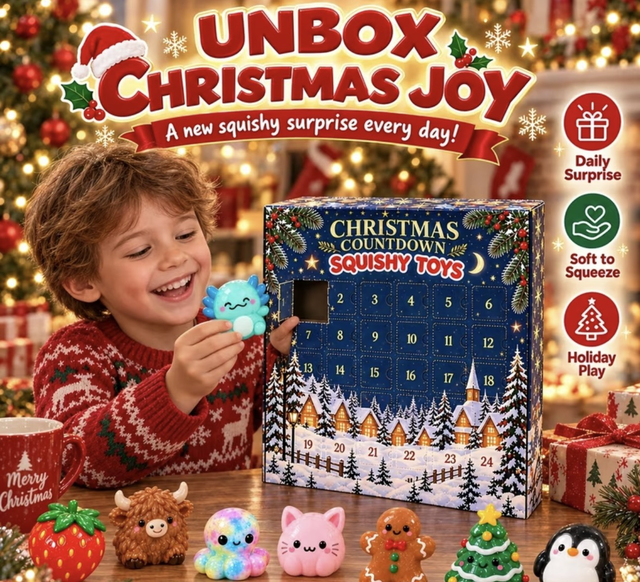 Christmas squishy advent calendar