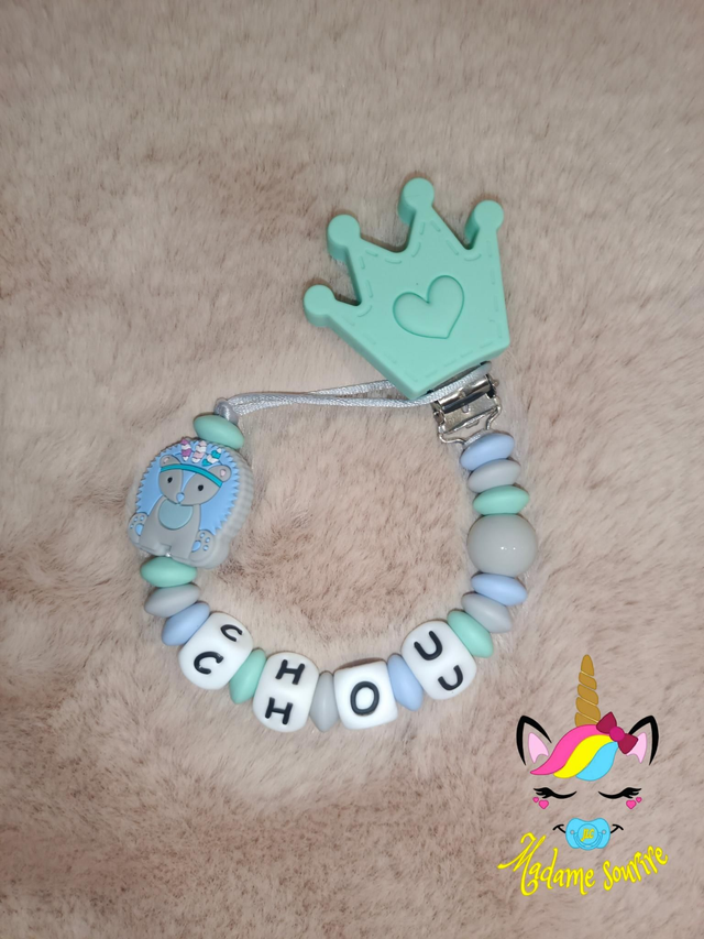 Attache tétine Hérisson