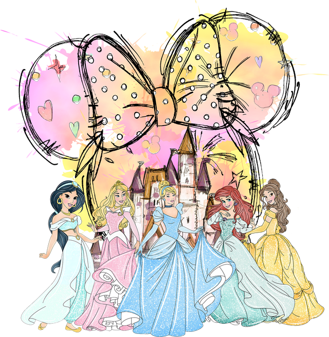 Disney Princesses DTF   