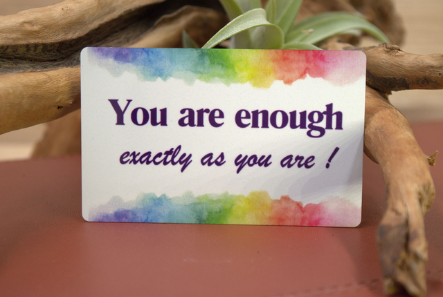 You Are Enough – Aluminium Wallet Card
