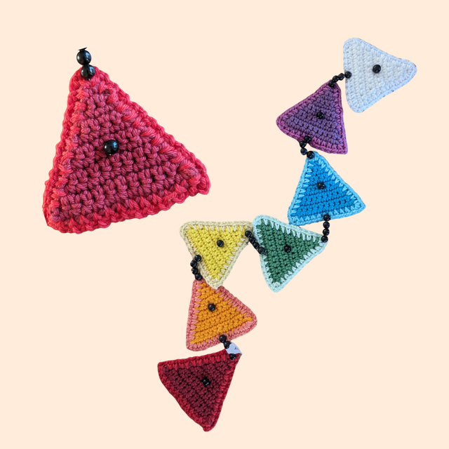 Guirlande de chakras "Pyramides &amp; tourmaline noire"