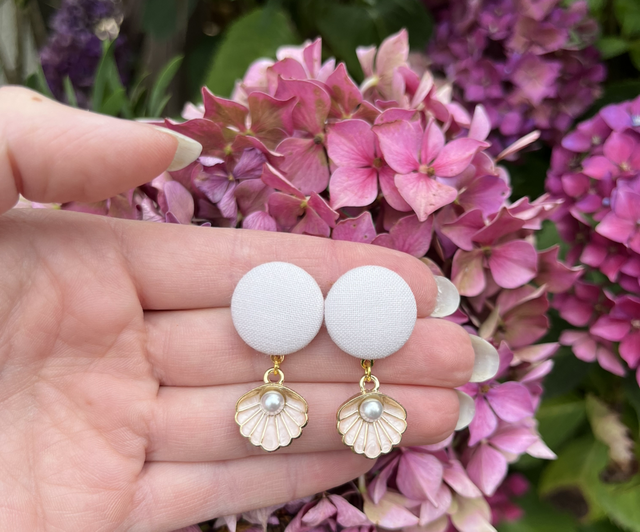 Mini Sidonie beige clair coquillage rose poudré