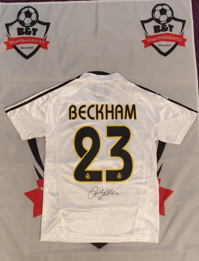 Gesigneerd David Beckham Real Madrid shirt