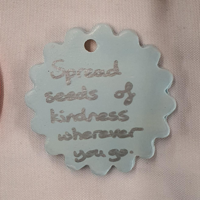 Seeds of kindness hanging decoration