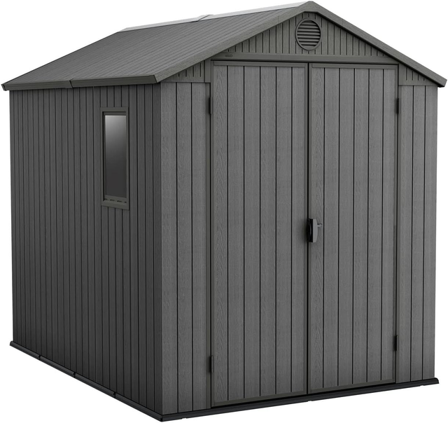 Keter Darwin 6 x 4ft Garden Shed - Brown/Grey