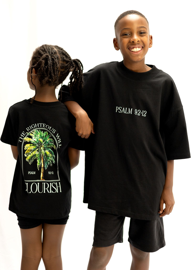 The Black Palm Tee - Psalm 92:12 [Kids+Baby]