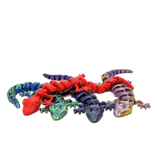 3D Printed Articulated Lizard Fidget Toy