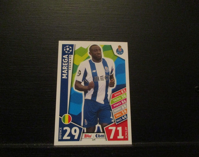 Marega - UEFA Champions League Match Attax 2017/18 Original Trading Card #229