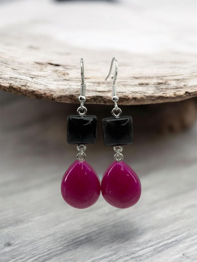 Boucles d'oreilles résine époxy