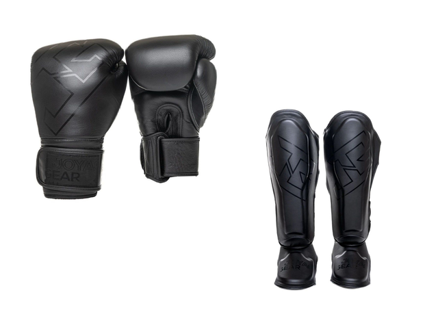 Joyagear Thailand Strike Kickboks Set Zwart/Zwart
