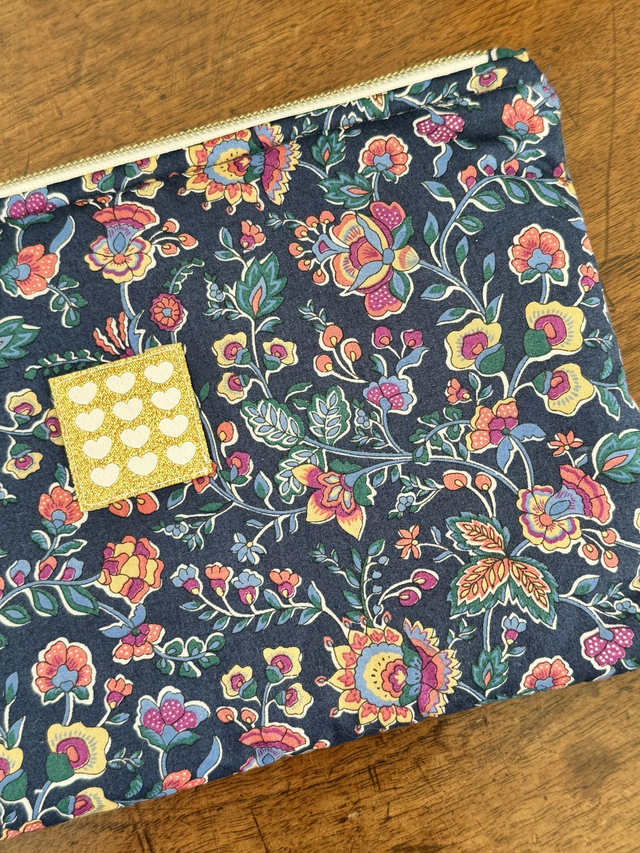 Pochette plate matelassée L