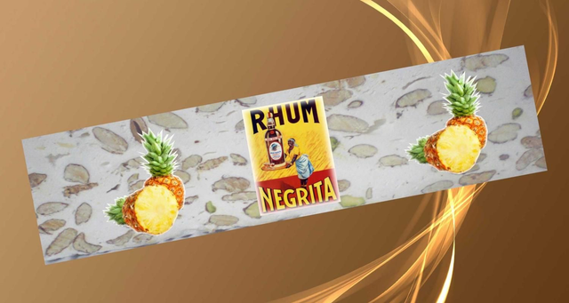 Nougat au miel Artisanal d'Anduze au rhum et à l'ananas 100gr