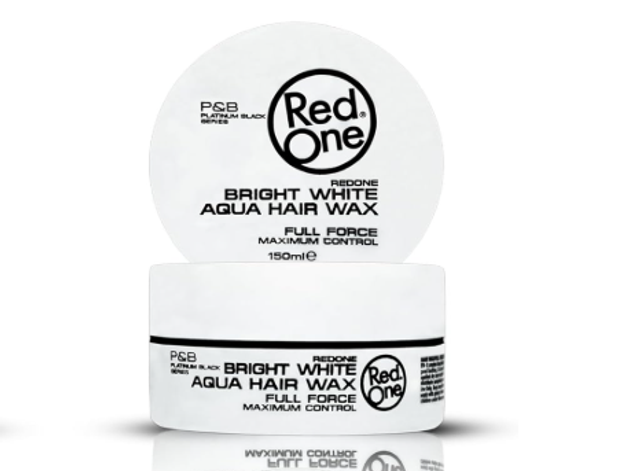 Red One : Bright White Aqua Hair Wax 5oz