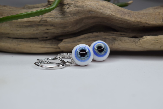 DORMEUSES OEIL DE GNOME MONTURE ARGENT