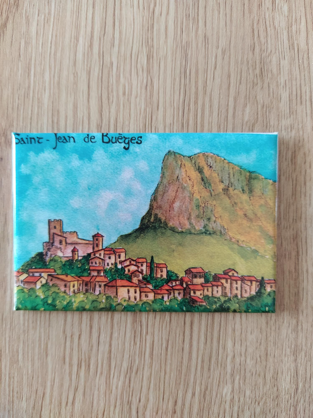 Magnet "St Jean de Buèges" 7,8 x 5,3cm
