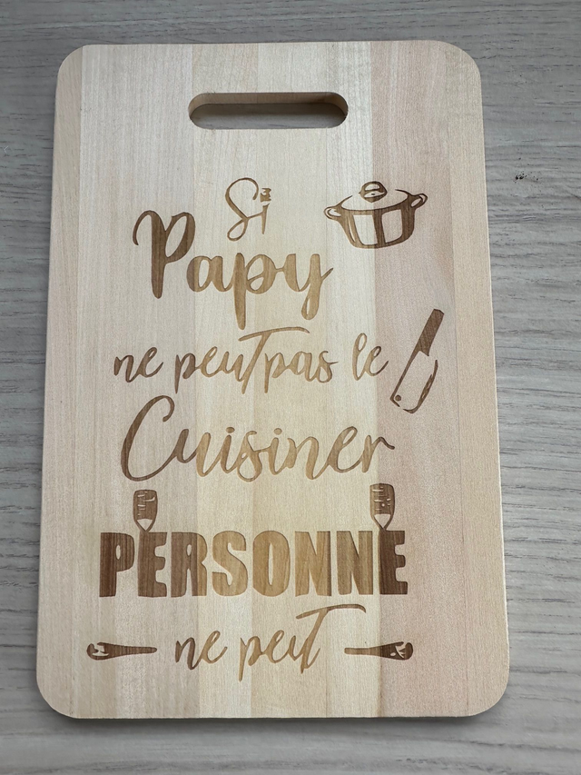 Planche à découper Papy cuisiner 