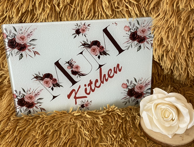 A4 Glass Oblong Glass Chopping Board