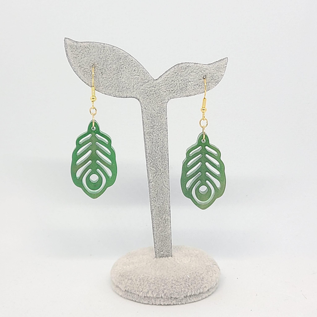 Boucles d'oreilles Paon