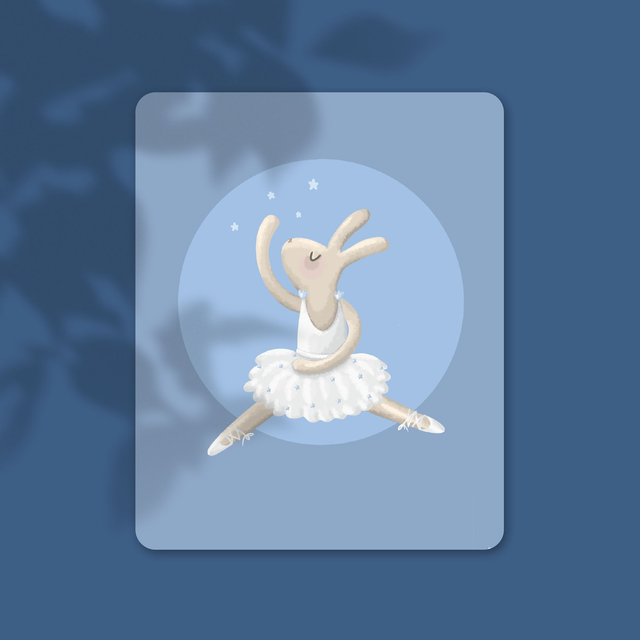 Danseuse lapin  - 13,9 x 10,7 cm