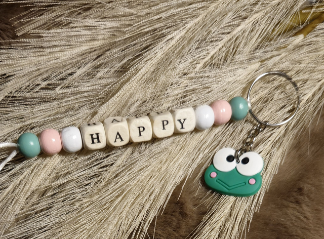 Porte-clé &quot;thème grenouille&quot;