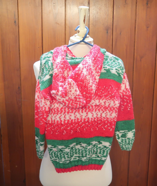 Red & Green Jumper