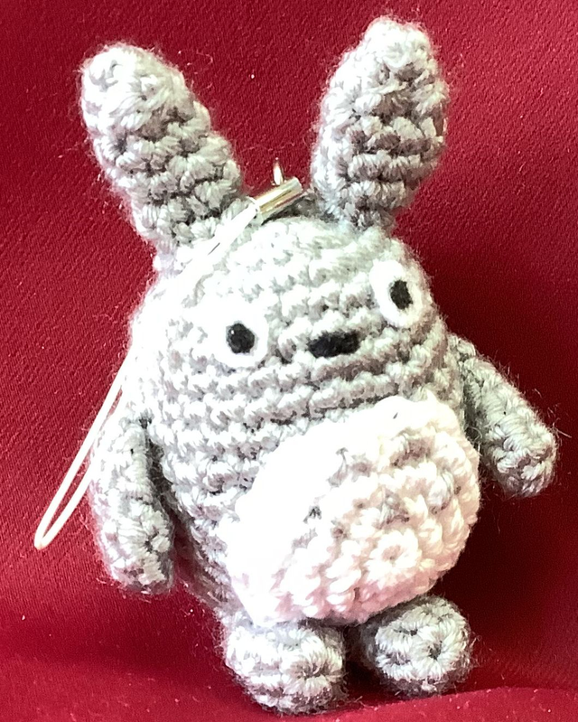 Porte clé Lapin Gris