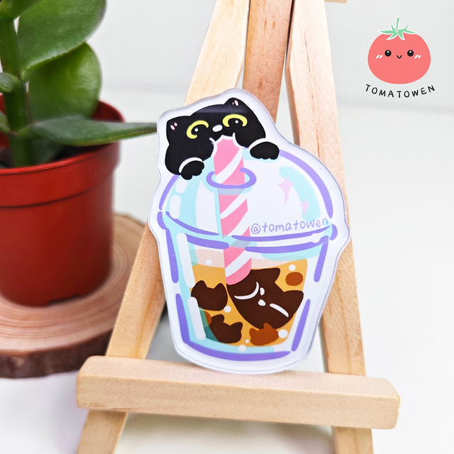 Fridge magnet: Bubble tea
