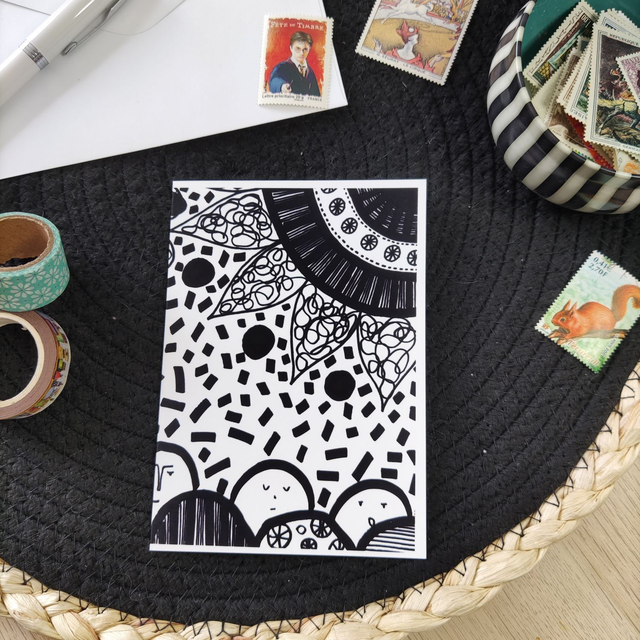 Mandalas - Carte double avec enveloppe