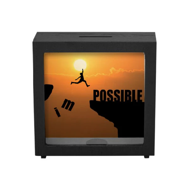 6.5&quot; X 6.5&quot; Shadow Money Bank Box