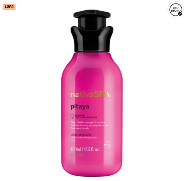 Nativa Spa Loção Hidratante Corporal Pitaya 400 ml 13.5fl.oz