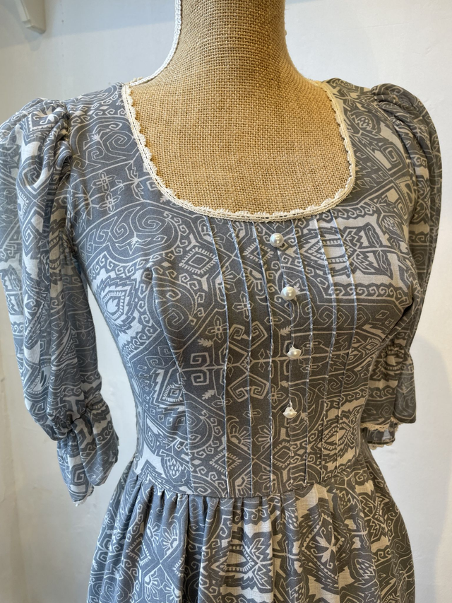 Vintage 70s Bernshaw Prairie dress