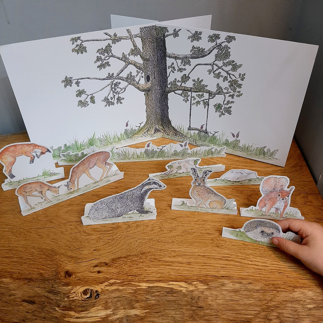 Printable Story Scene (to accompany What The Oak Tree Sees) (Digital File)
