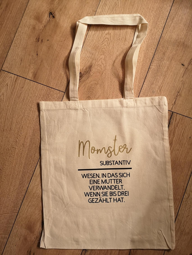Baumwolltasche Momster