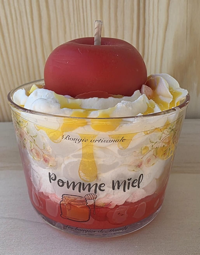 Bougie pomme miel 