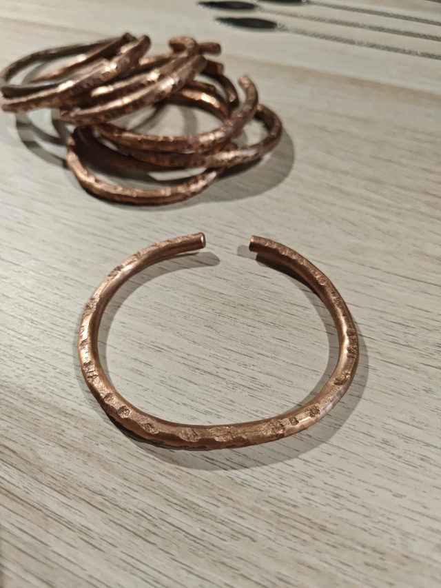 Bracelet jonc cuivre épais