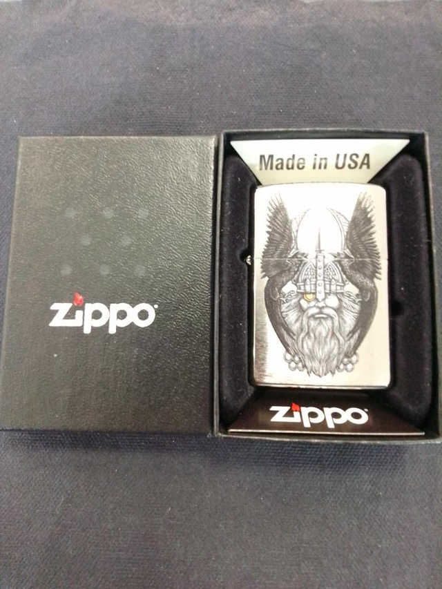 Odin with Ravens Genuine Zippo Lighter 