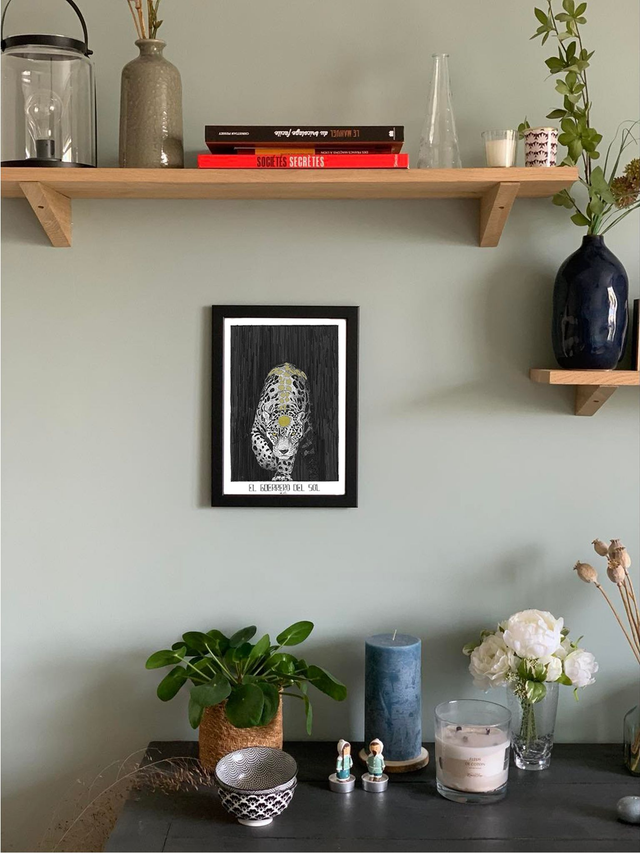 EL GUERERRO DEL SOL - édition limitée - illustration noire et dorée - a4