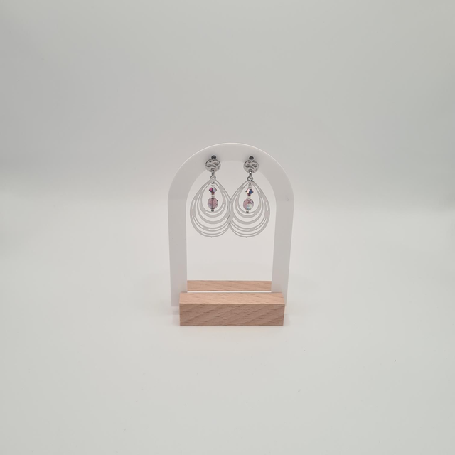 Liya argenté (Boucles d'oreilles)