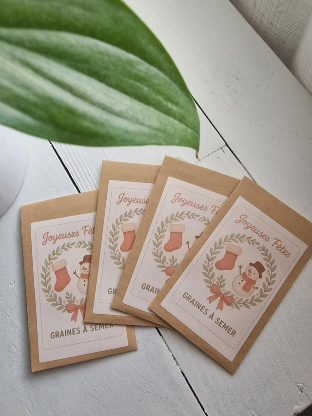 Sachet de graines à semer Joyeuses fêtes