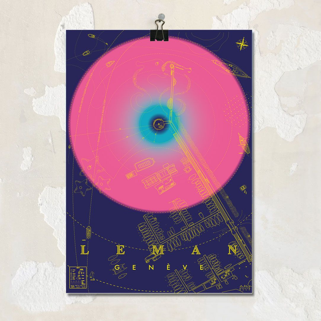 Lac vu du ciel (bleu)