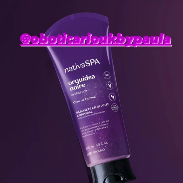 Nativa Spa Sabonete Corporal Esfoliante Orquídea Noire 175ml