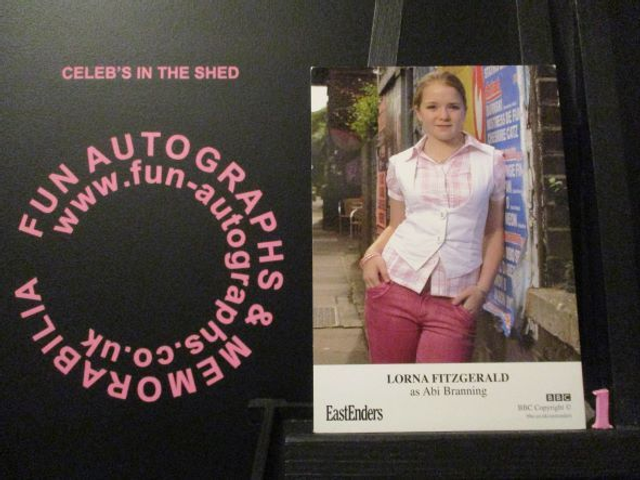 Lorna Fitzgerald (Abi Branning) Original EastEnders Cast Card (1)(SEE PIC)