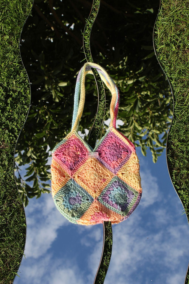 Sunset Mini Starburst Granny Square Bag 