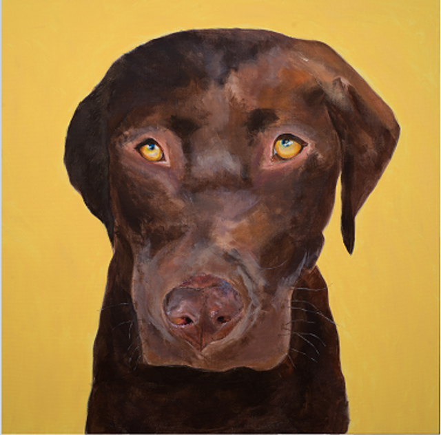 Otis - print of acrylic painting by Lily Le Tocq