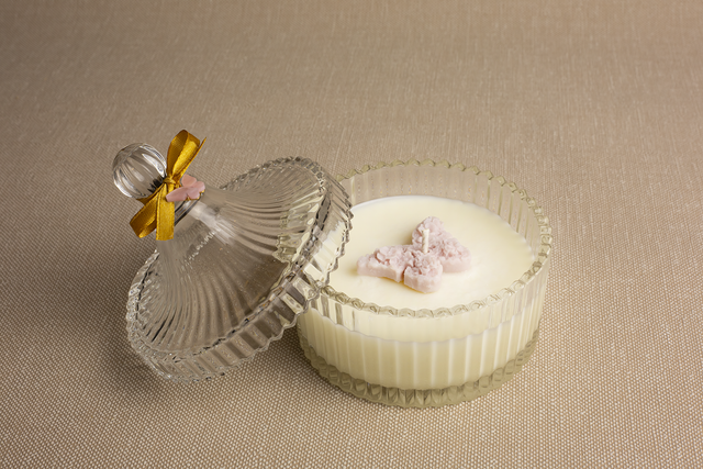 Vela Cristal com Borboleta