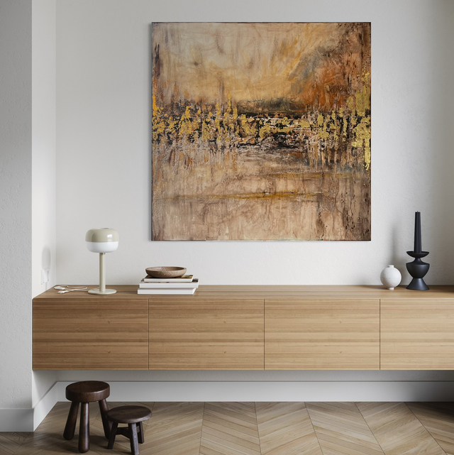 Alchimie - art abstrait contemporain- paysage abstrait - grand format